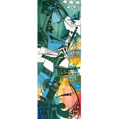 Ashkal, 12 x 36 Inch, Acrylic on Canvas, Figurative Painting, AC-ASH-334